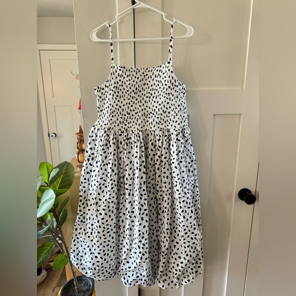 ON 34th Dresses & Skirts - NEW On 34th White Black Spotted Bubble Hem Dress Large